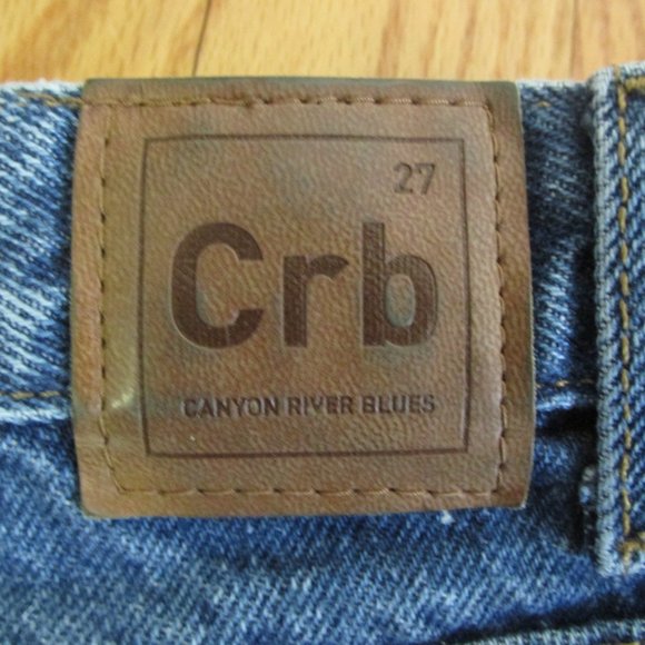CANYON RIVER BLUES GIRL'S SIZ 16 R JEANS STONE WASHED TAPERED LEG MOM HIGH WAIST - Picture 8 of 12